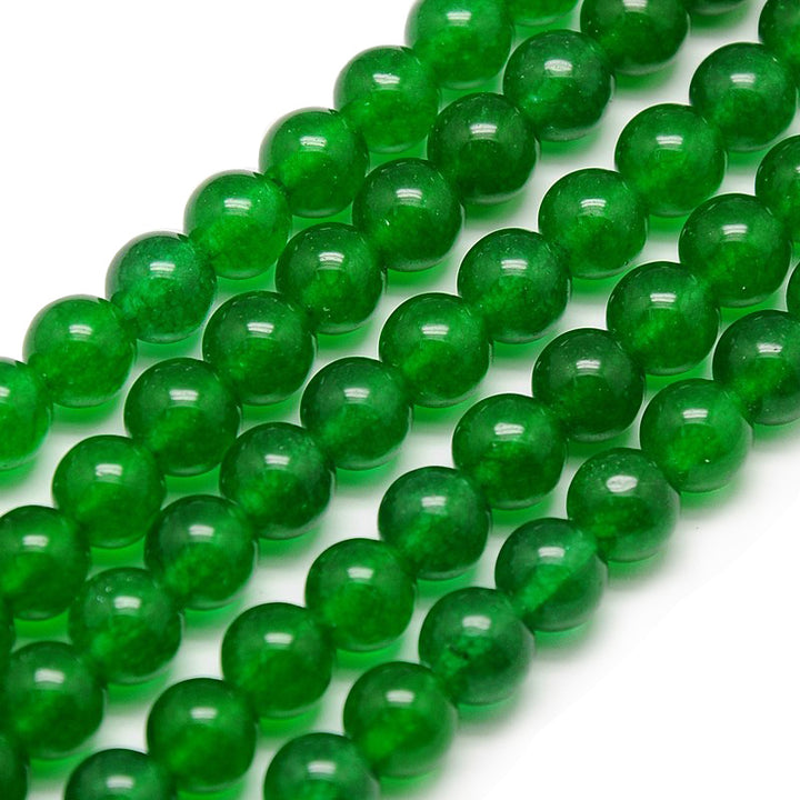 Green Jade Beads, Semi-Precious Stone, 10mm, 38pcs/strand