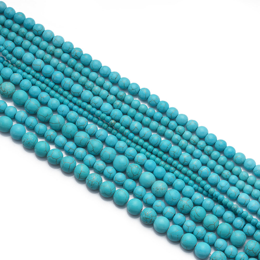 Synthetic Turquoise Beads, 10mm, 40 pcs/strand