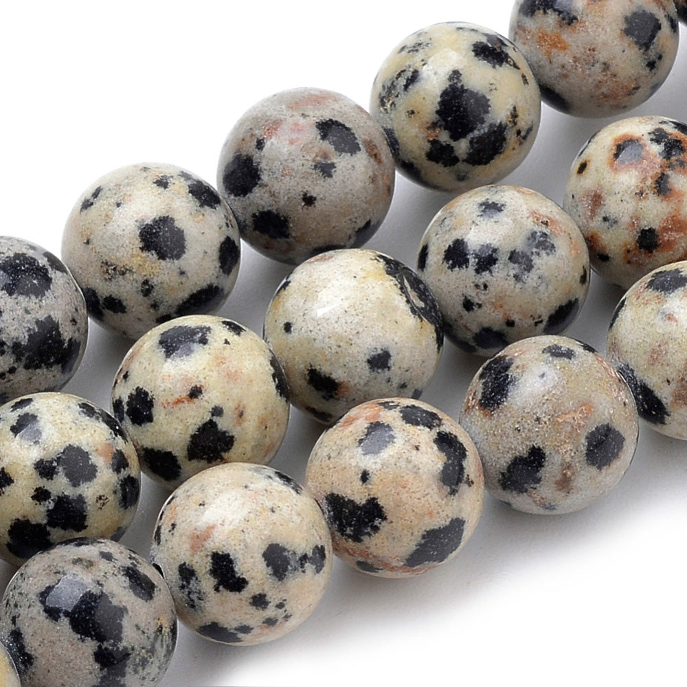 Dalmatian Jasper Beads, Semi-Precious Stone, 8mm, 45pcs/strand