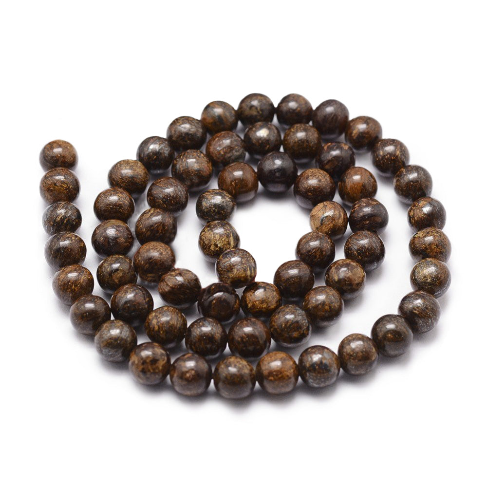 Bronzite Beads, Semi-Precious Stone, 6mm, 60pcs/strand