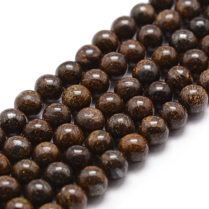 Bronzite Beads, Semi-Precious Stone, 6mm, 60pcs/strand