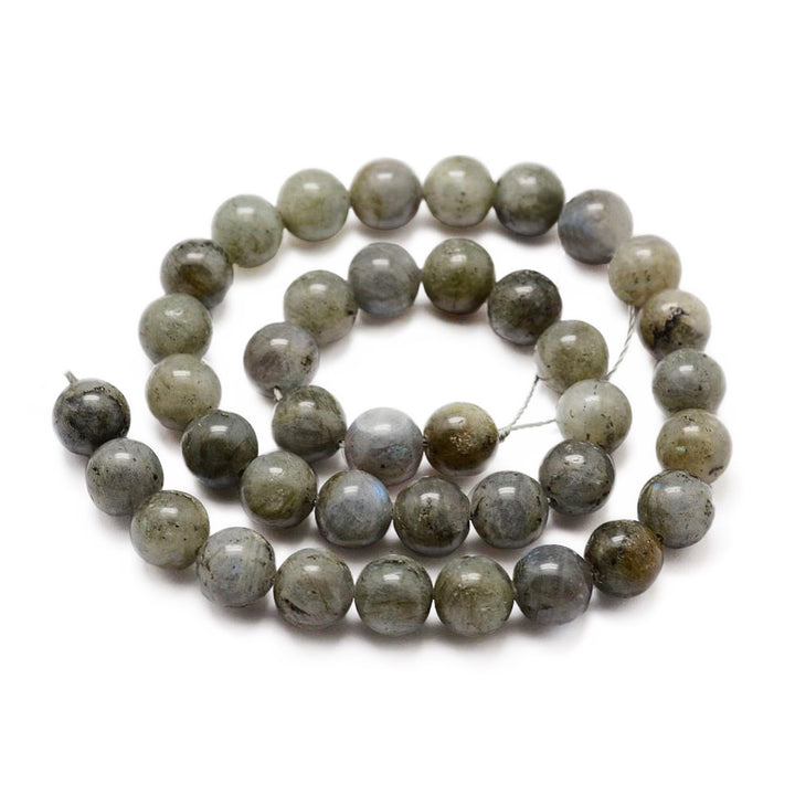 Natural Labradorite Beads, Round, Grey Color. Semi-Precious Gemstone Beads for DIY Jewelry Making. Gorgeous, High Quality Natural Stone Beads.  Size: 4mm Diameter, Hole: 0.8mm; approx. 90pcs/strand, 15" Inches Long.  Material: Genuine Natural Labradorite Beads, High Quality, Affordable Crystal Beads. Grey Color. Polished, Shinny Finish.  bead lot