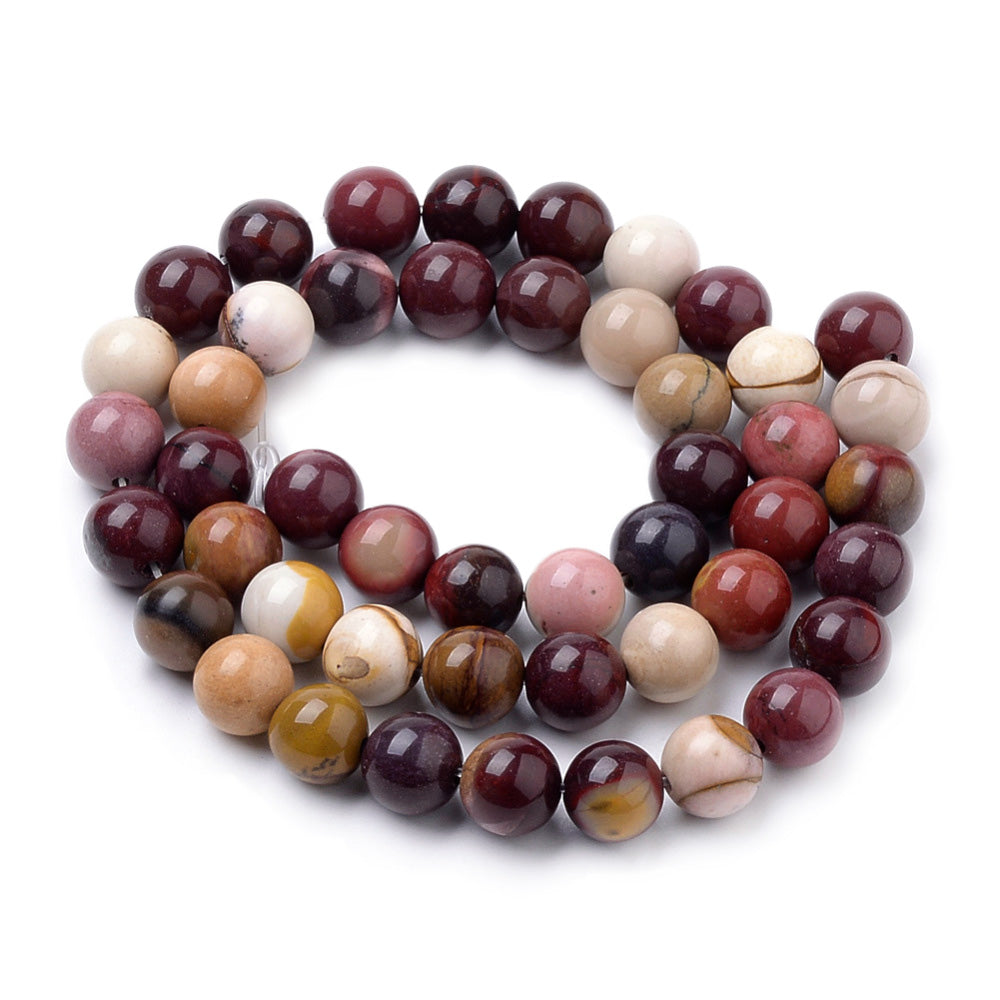 Mookaite Beads, Semi-Precious Stone, 8mm, 46pcs/strand