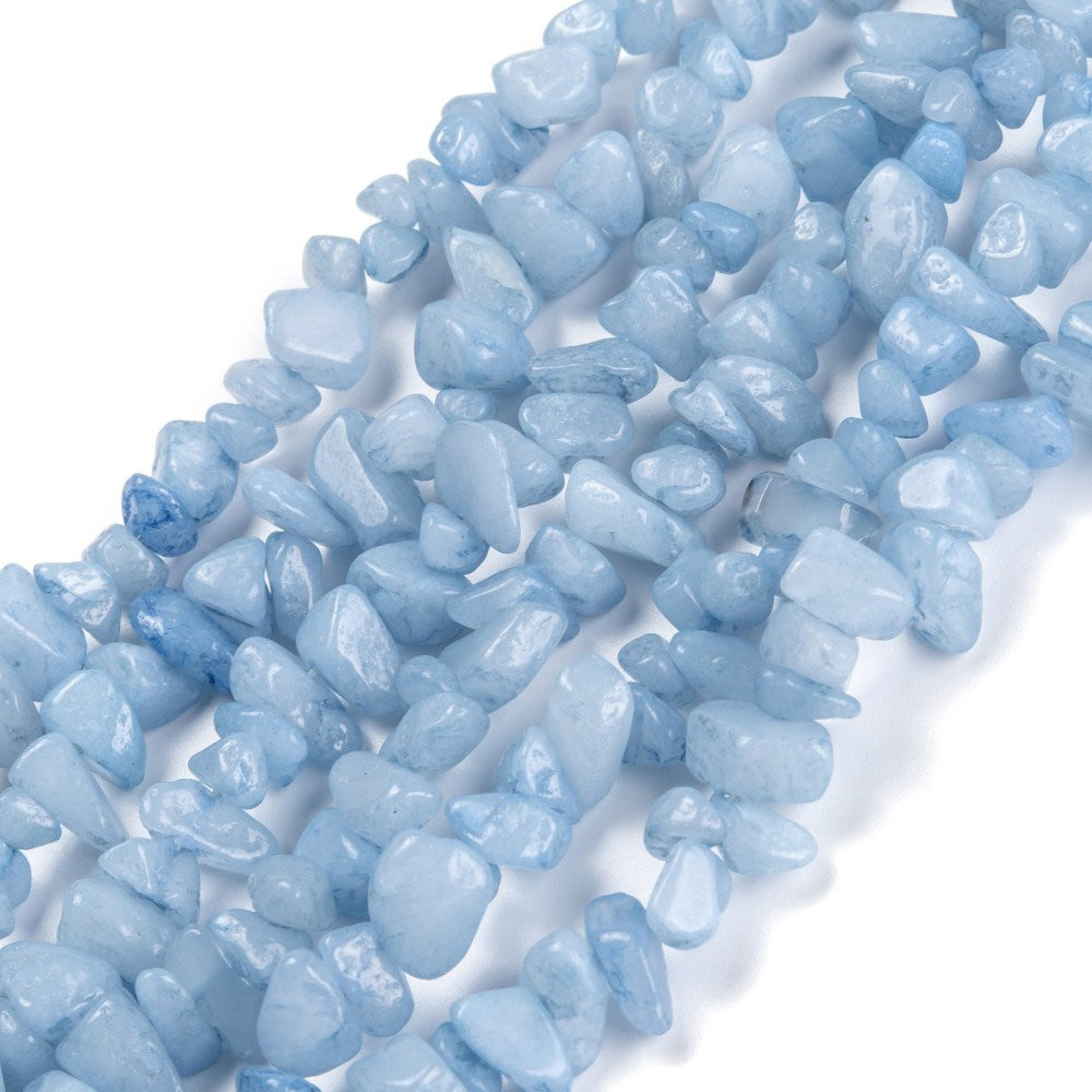 Natural Amazonite Chip Beads, Light Blue Color. Semi-Precious Stone Chips for Jewelry Making. Affordable High Quality Beads.  Size: approx. 3-16mm wide, 3-8mm long, hole: 0.7mm; approx. 31.5 inches long.  Material: Natural Aquamarine Chip Beads. Light Blue Aquamarine Chip Beads. Polished, Shinny Finish.