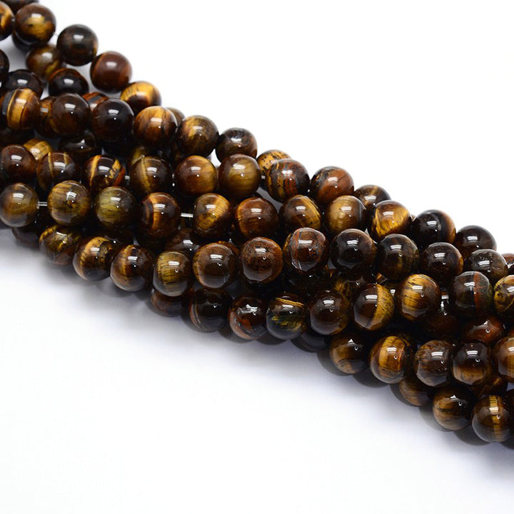 Tiger Eye Beads, Semi-Precious Stone, 8mm, 48pcs/strand