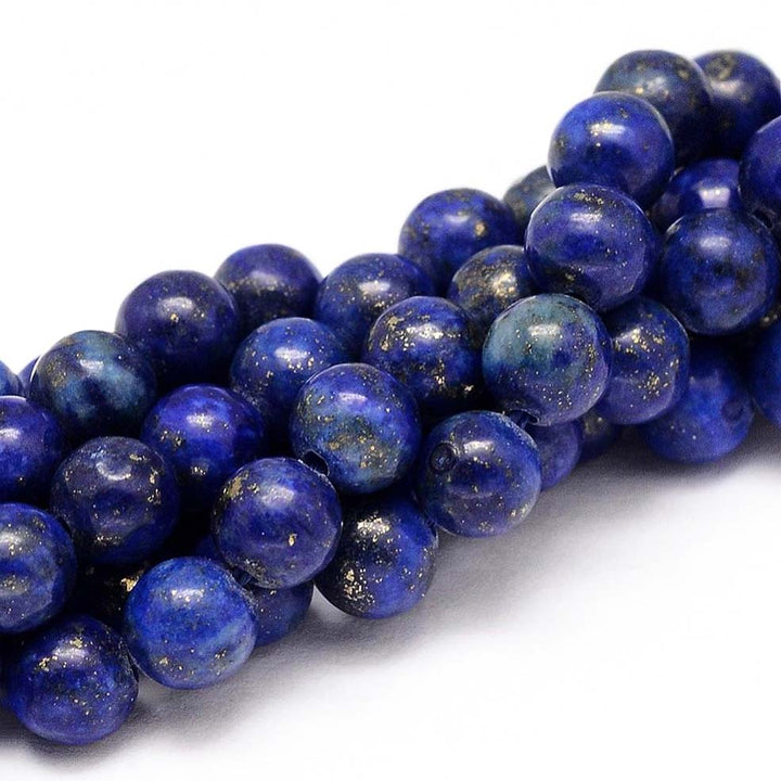 Natural Lapis Lazuli Beads, Round, Round, Deep Blue Color. Semi-precious Lapis Lazuli Gemstone Beads for DIY Jewelry Making.    Size: 4mm in diameter, hole: 1mm, approx. 92-95pcs/strand, 15 inches long.  Material: Natural Lapis Lazuli Beads, Round, Dyed Dark Blue Color. Polished Finish.