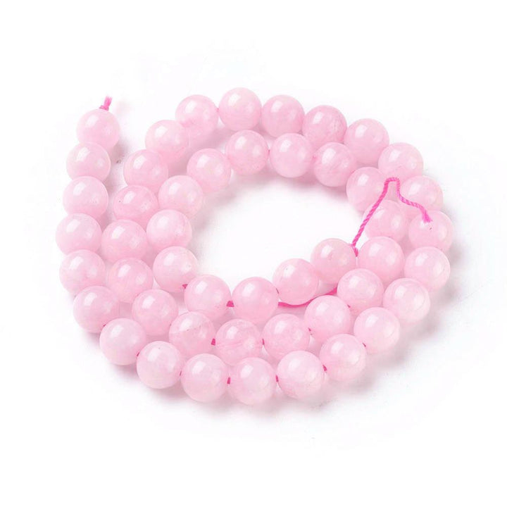 Natural Rose Quartz Beads, Round. Pink Quartz Beads. Semi-precious Gemstone Beads for DIY Jewelry Making. Soft Pink, Rose Quartz Beads for Making Jewelry.  Size: 12mm Diameter, Hole: 1.5mm; approx. 36pcs/strand, 15" inches long.