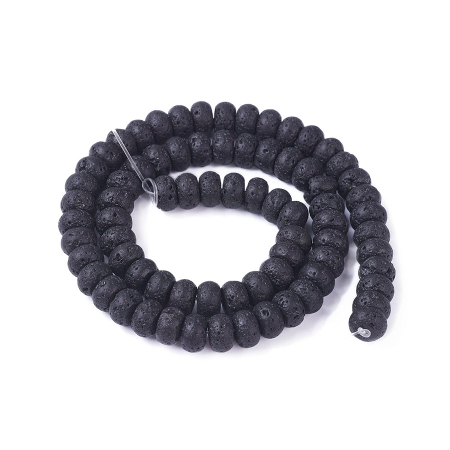 Flat Round Lava Beads, Dyed, about (14-15)x5mm, Hole Size 2mm, 28 Beads,  Length 15”