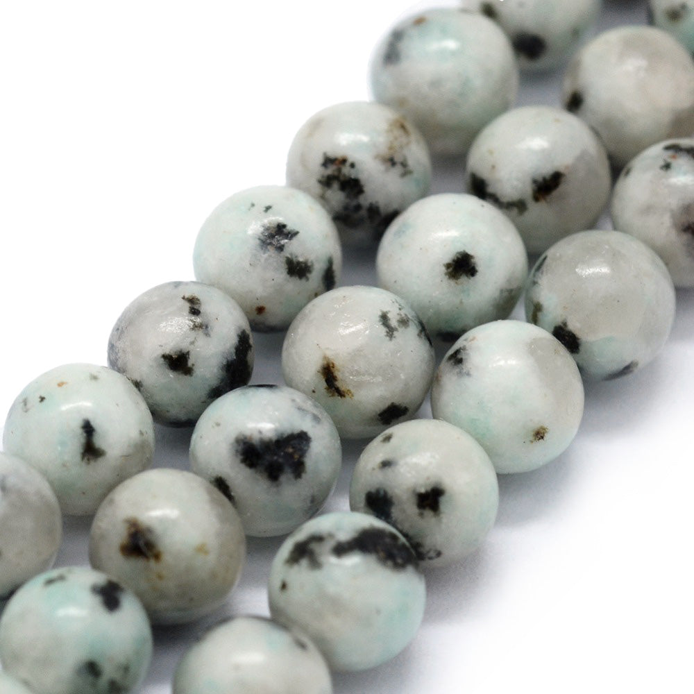 Sesame Jasper, Kiwi Jasper Beads, Semi-precious Stone, 8mm, 45pcs/strand