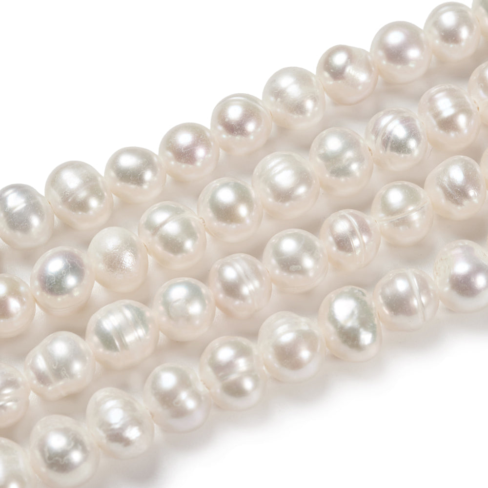 Natural Freshwater White Pearl Beads for Jewelry Making - Dearbeads